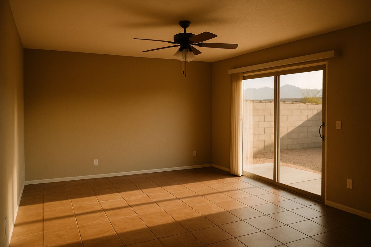 Empty living room in a Henderson home ready for the next owner